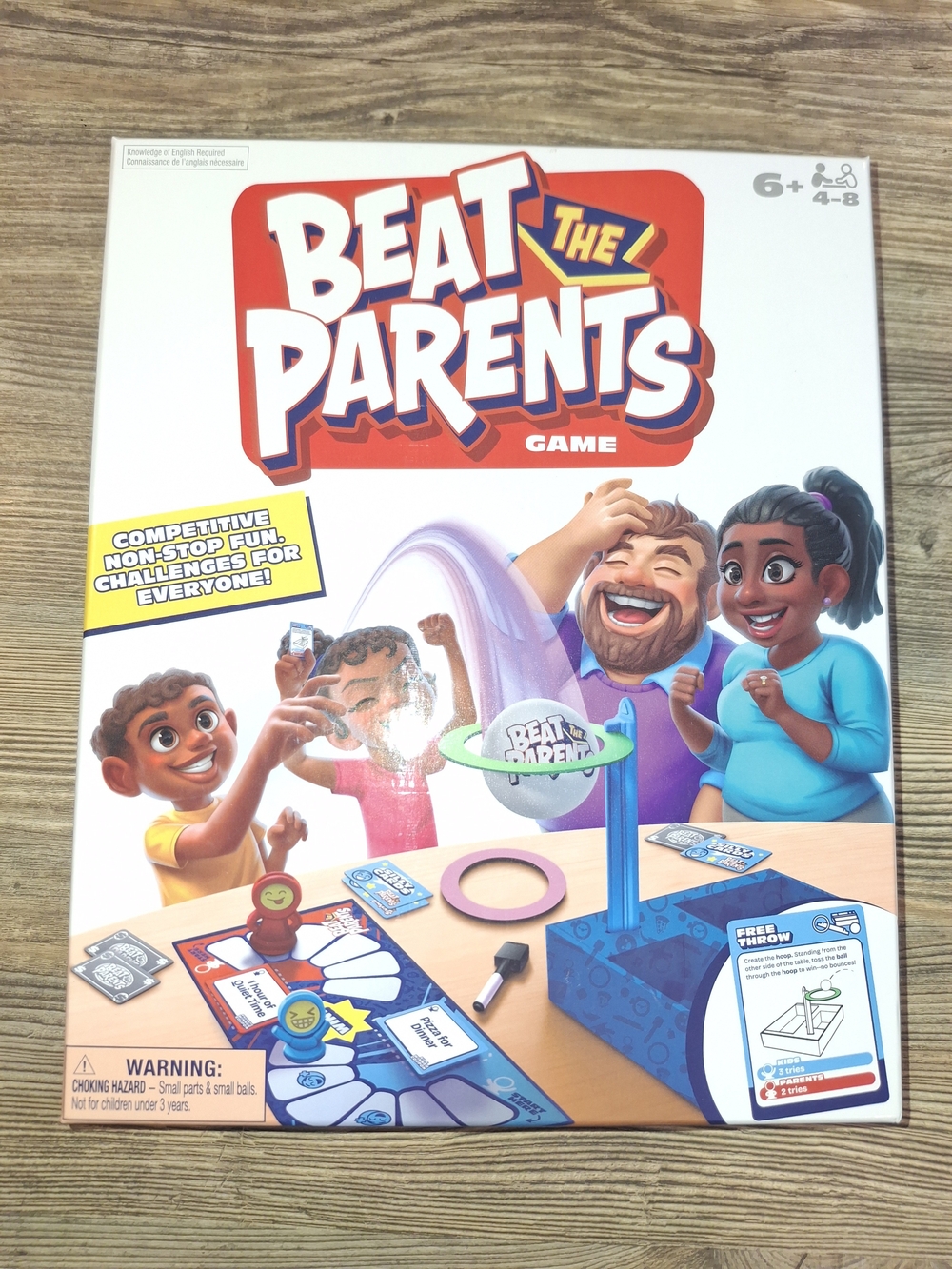 Beat The Parents Family Board Game – White and Red Edition